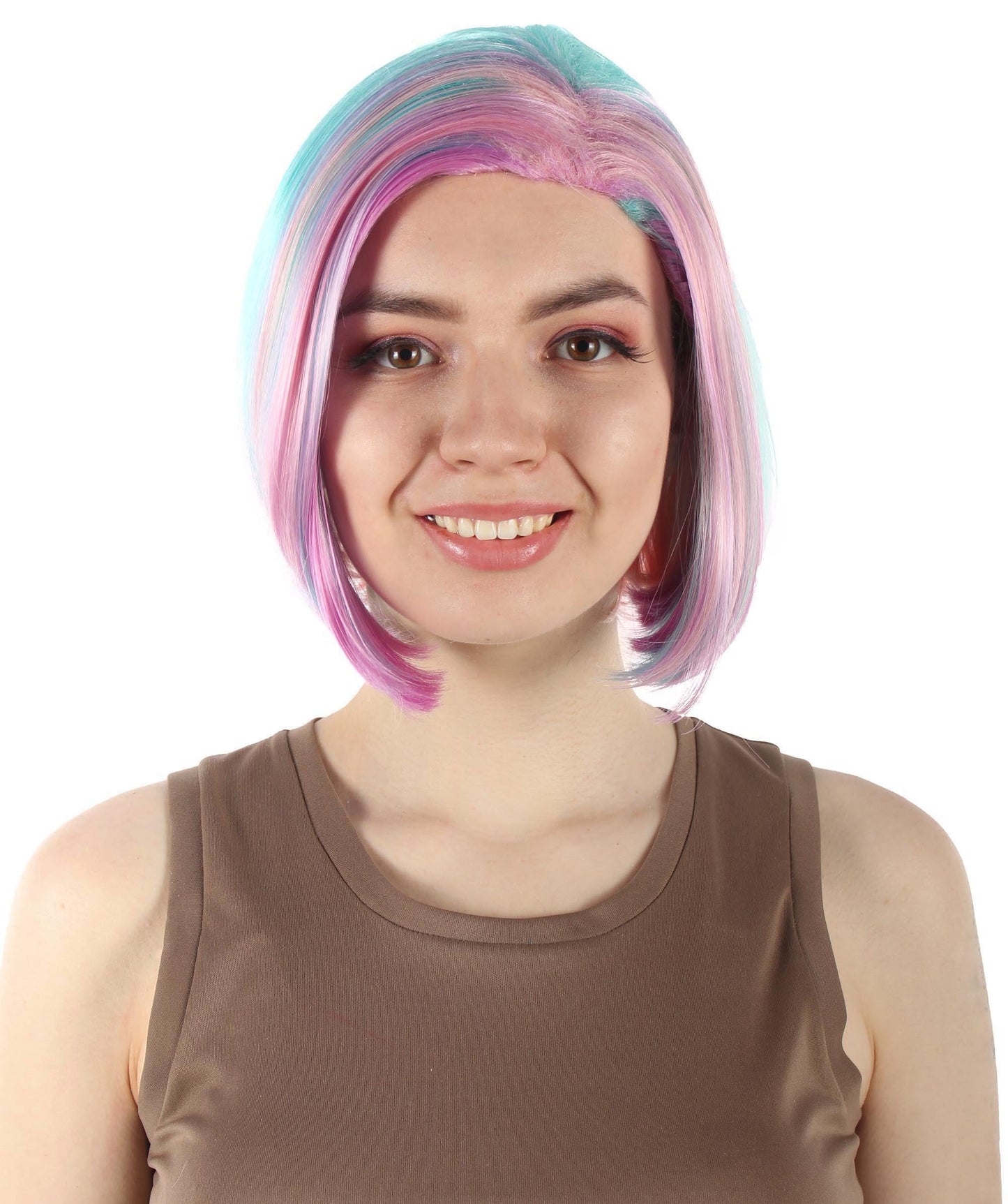 Mixed Pink SciFi Doctor Wig