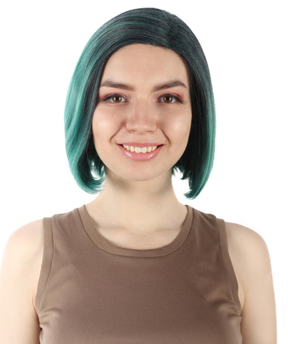 Ash Green SciFi Doctor Wig