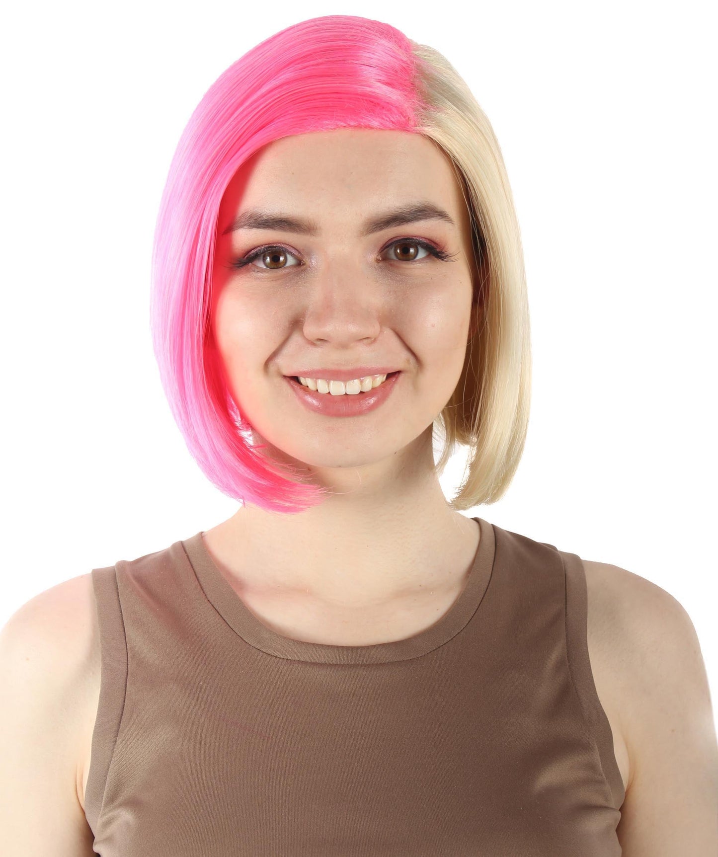 Blonde/Pink SciFi Doctor Wig