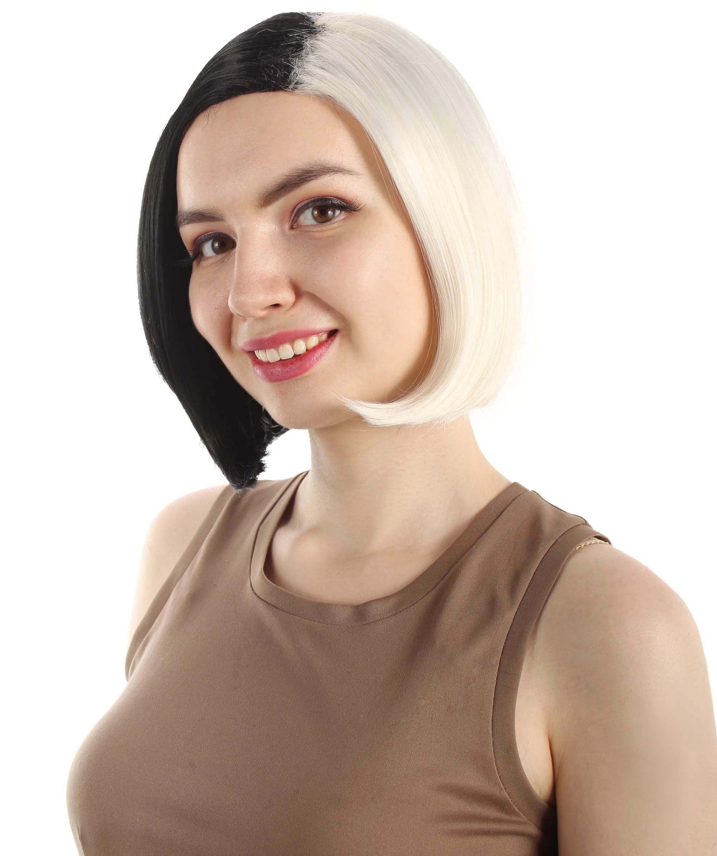White/Black SciFi Doctor Wig