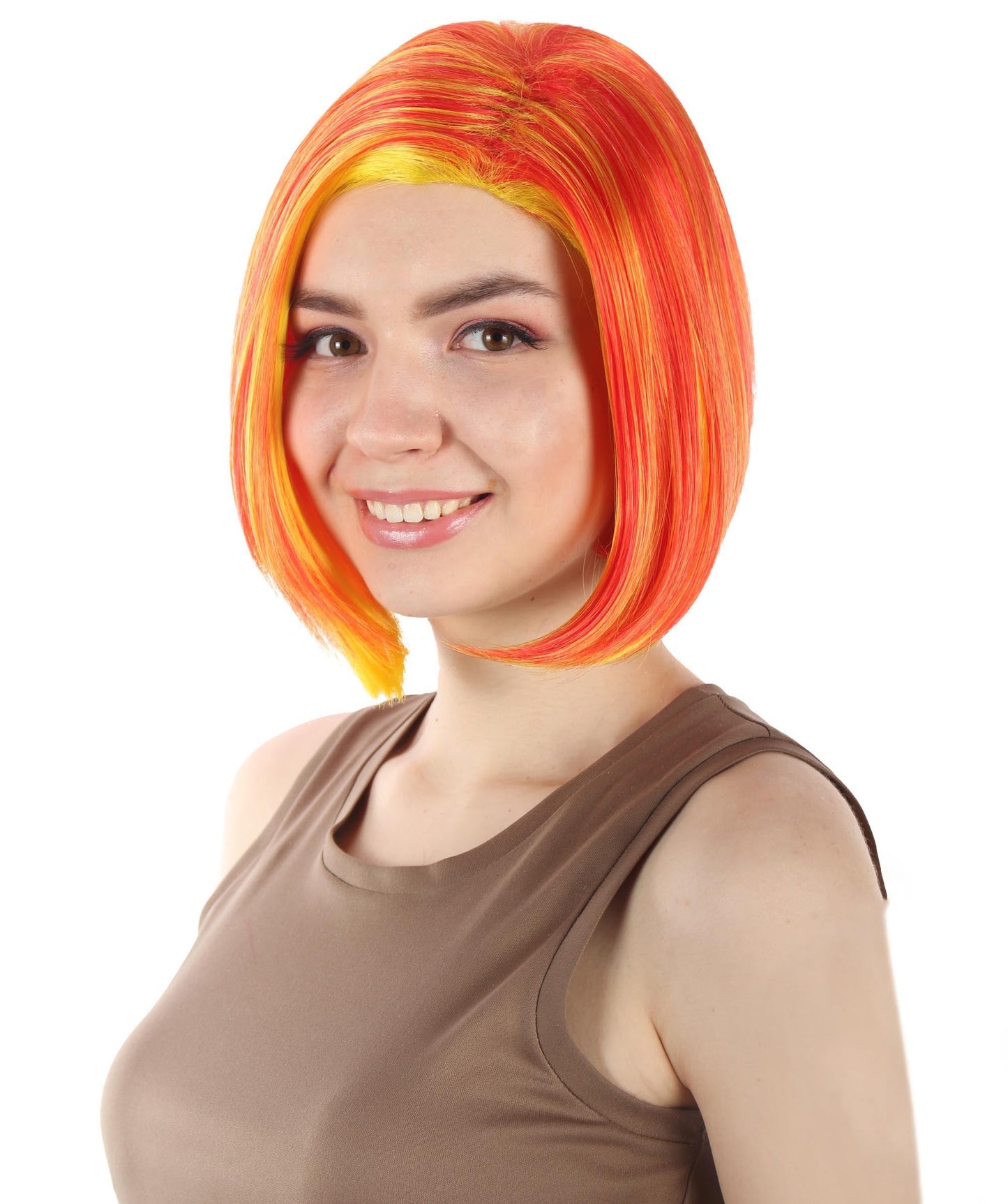 Orange Ombre SciFi Doctor Wig