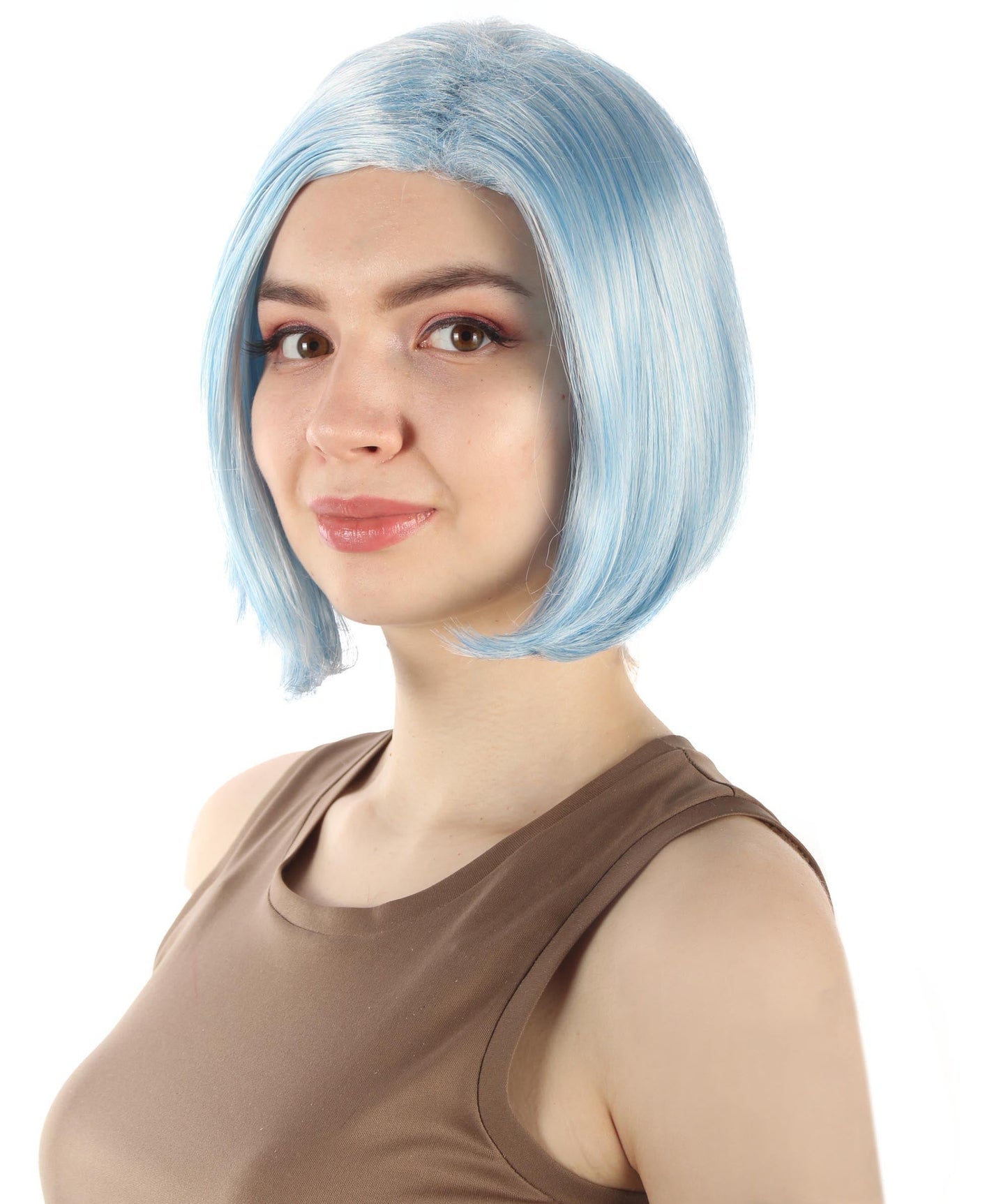 Ice Blue Blend SciFi Doctor Wig