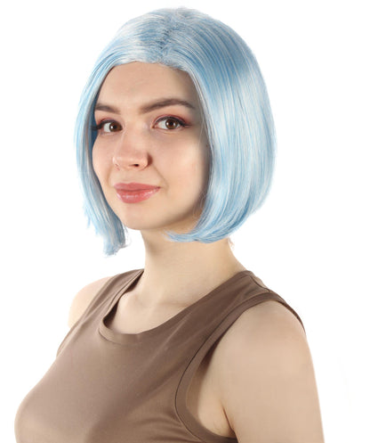 Ice Blue Blend SciFi Doctor Wig