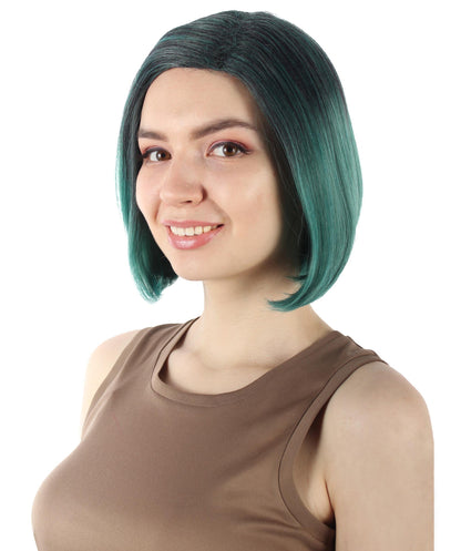 Ash Green SciFi Doctor Wig