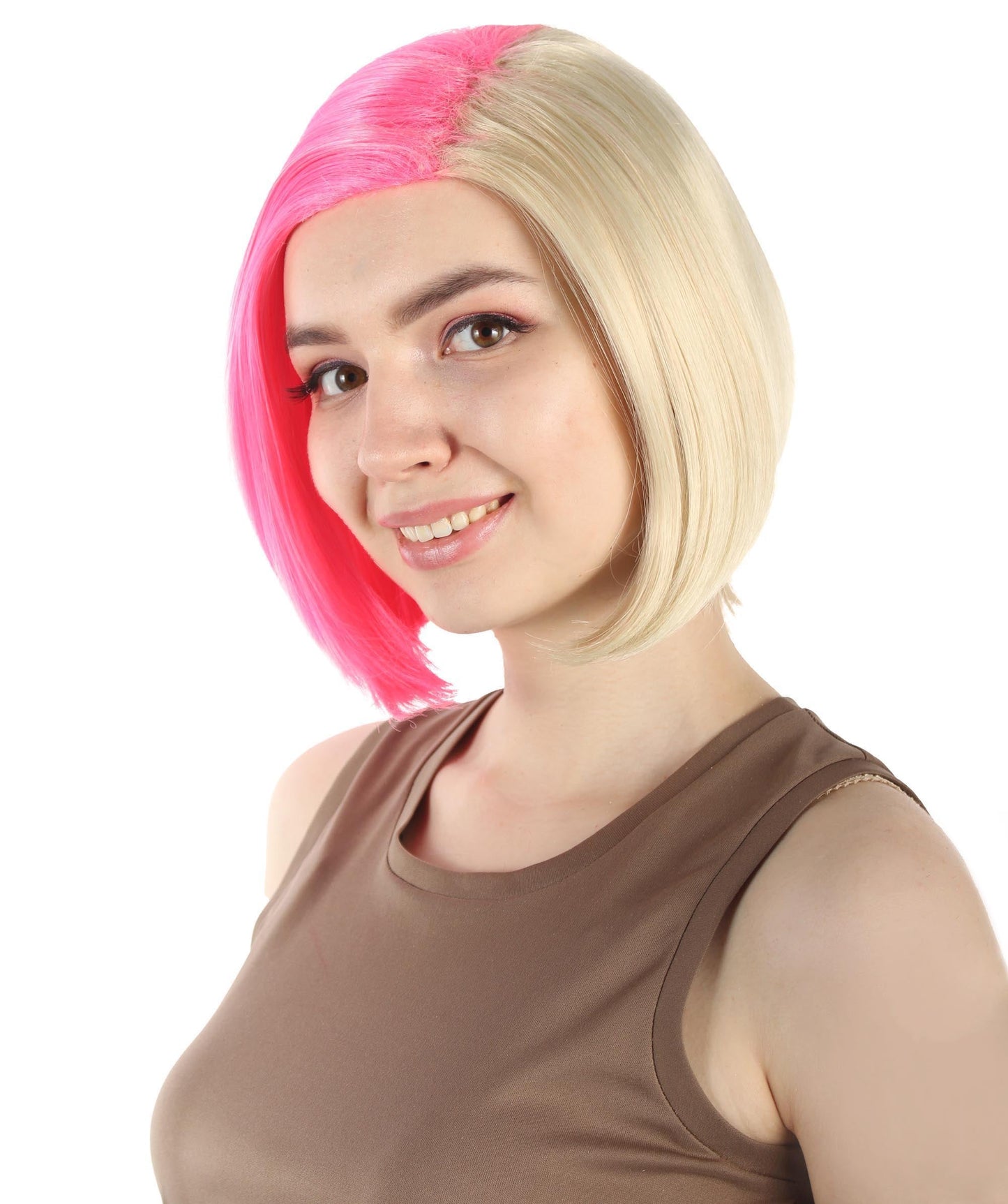 Blonde/Pink SciFi Doctor Wig