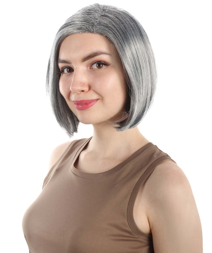 Grey SciFi Doctor Wig