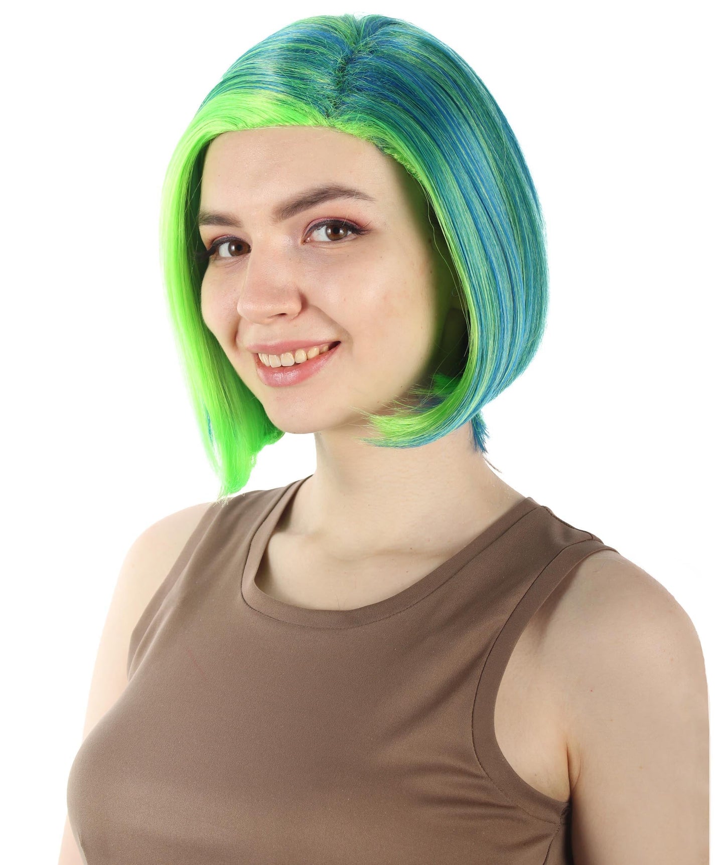 Green Ombre SciFi Doctor Wig