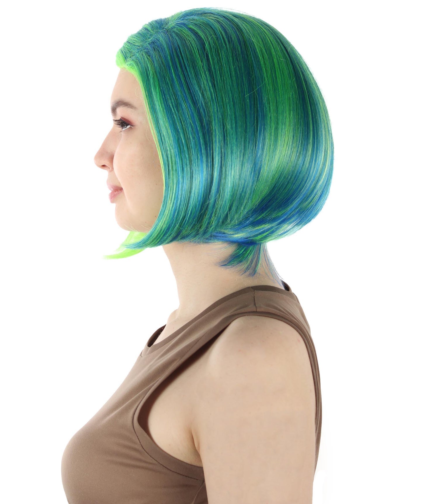 Green Ombre SciFi Doctor Wig