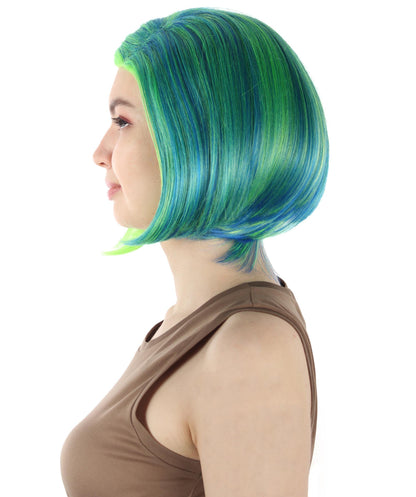 Green Ombre SciFi Doctor Wig