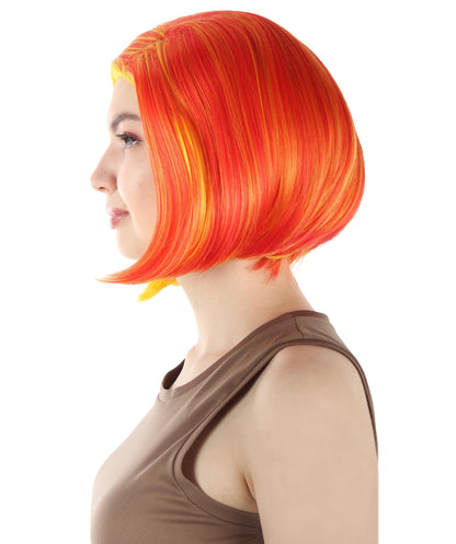 Orange Ombre SciFi Doctor Wig