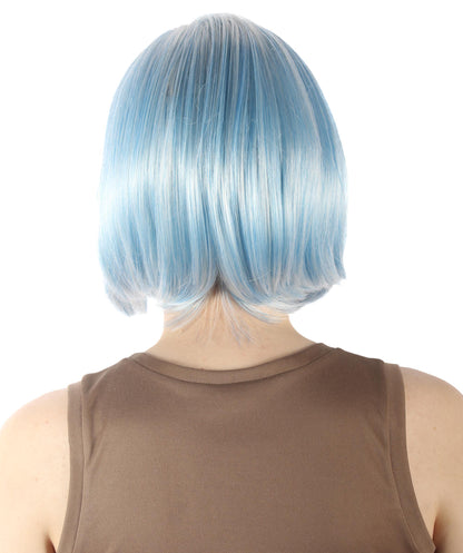 Ice Blue Blend SciFi Doctor Wig