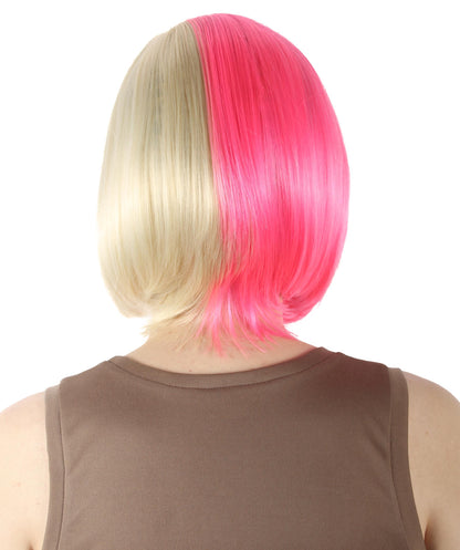 Blonde/Pink SciFi Doctor Wig