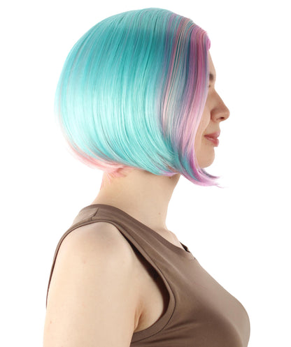 Mixed Pink SciFi Doctor Wig
