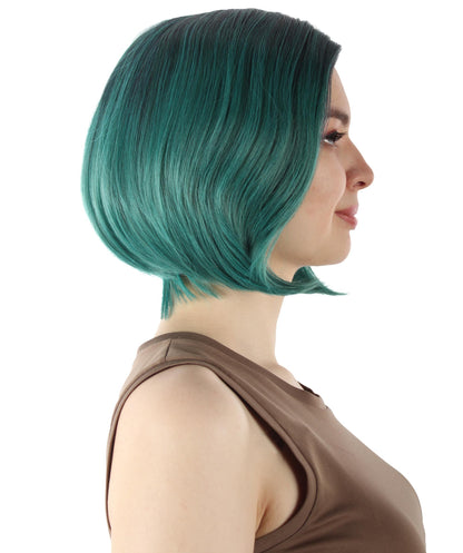 Ash Green SciFi Doctor Wig
