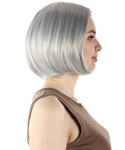 Dark Grey SciFi Doctor Wig