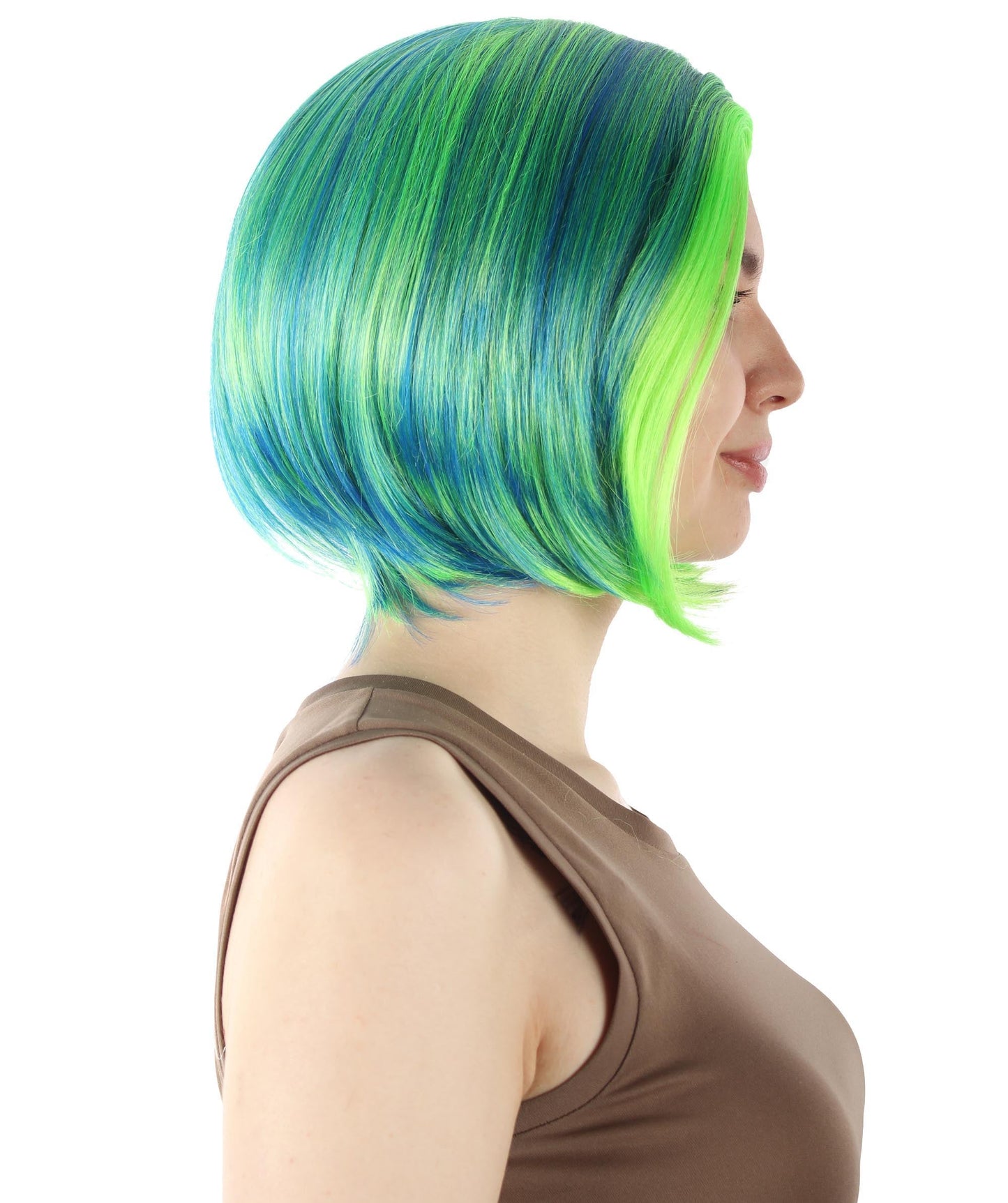 Green Ombre SciFi Doctor Wig