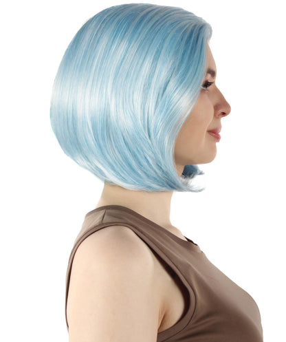 Ice Blue Blend SciFi Doctor Wig