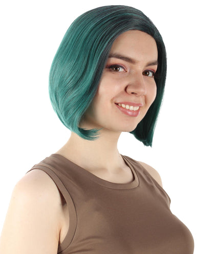 Ash Green SciFi Doctor Wig