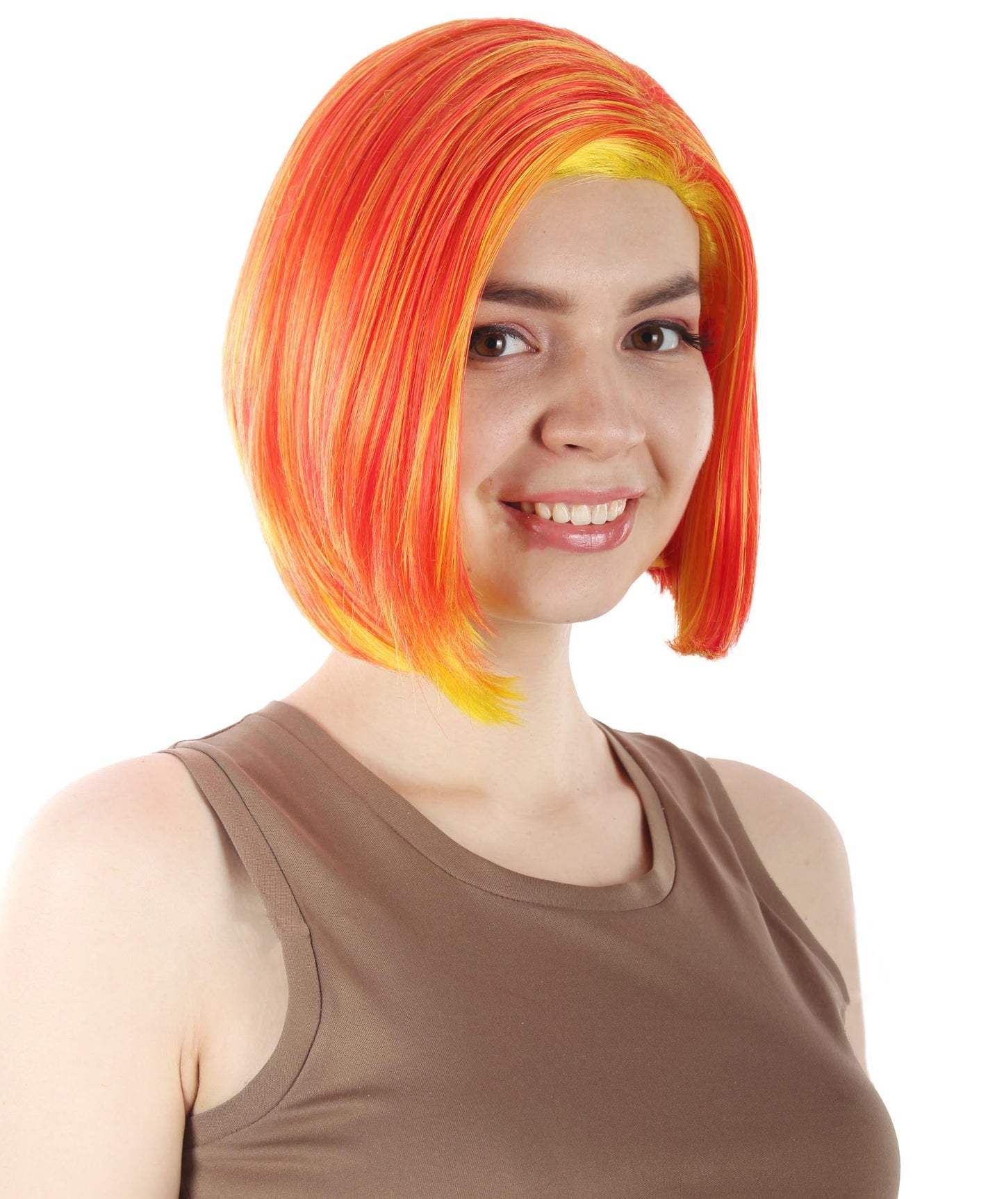 Orange Ombre SciFi Doctor Wig