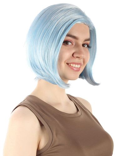 Ice Blue Blend SciFi Doctor Wig
