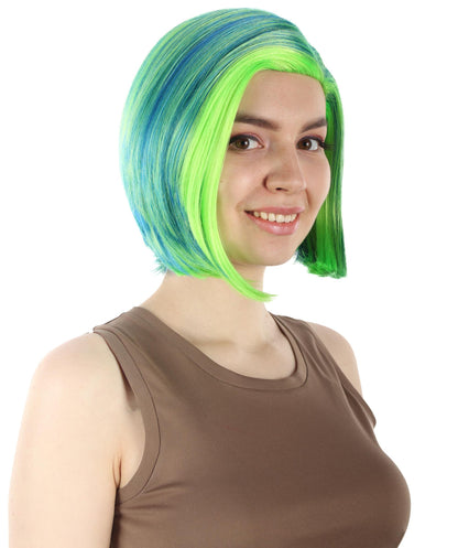 Green Ombre SciFi Doctor Wig