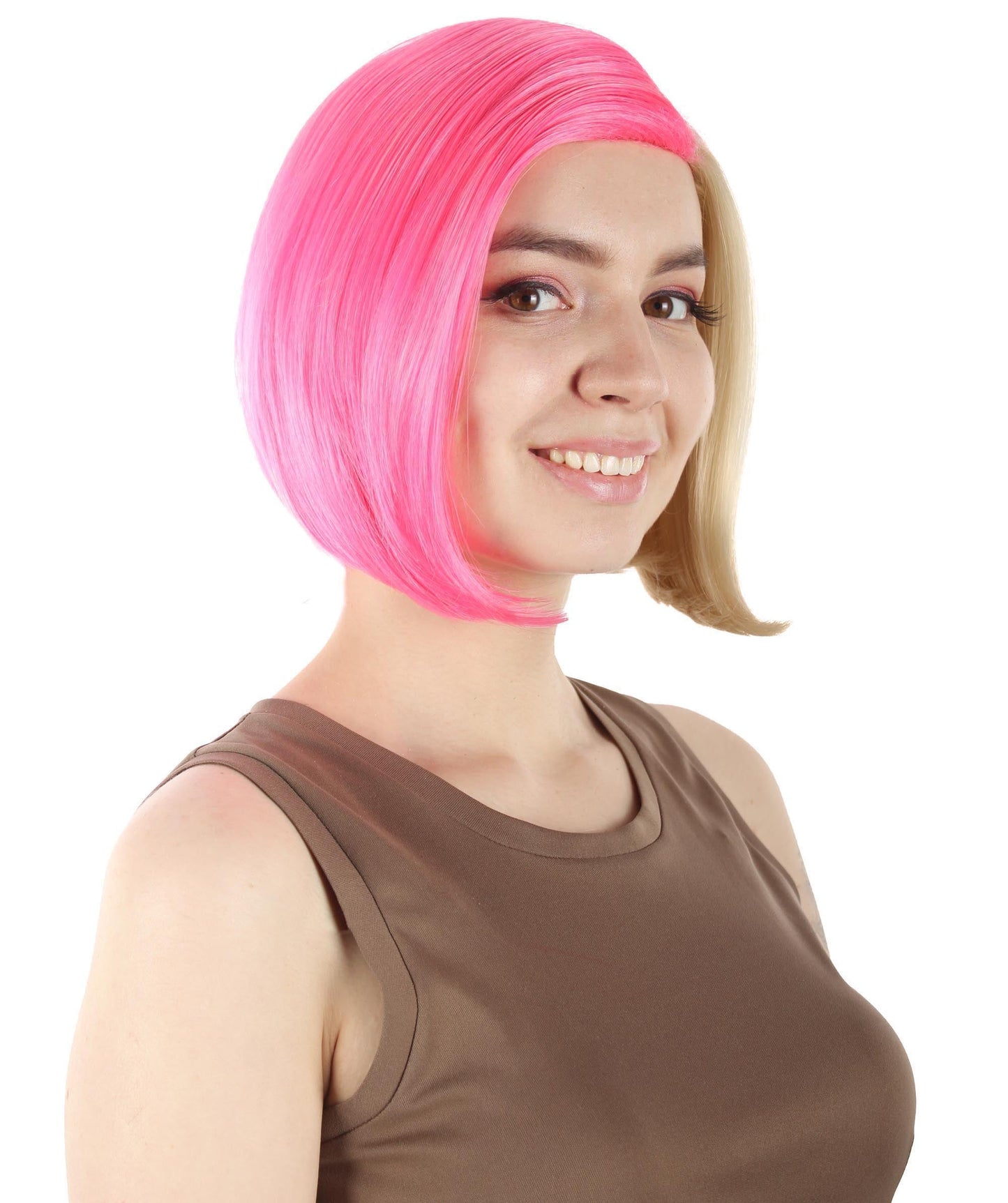 Blonde/Pink SciFi Doctor Wig
