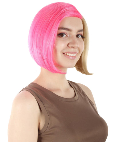 Blonde/Pink SciFi Doctor Wig