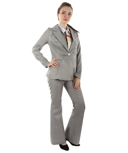 Gray Deluxe Singer Party Suit Costume