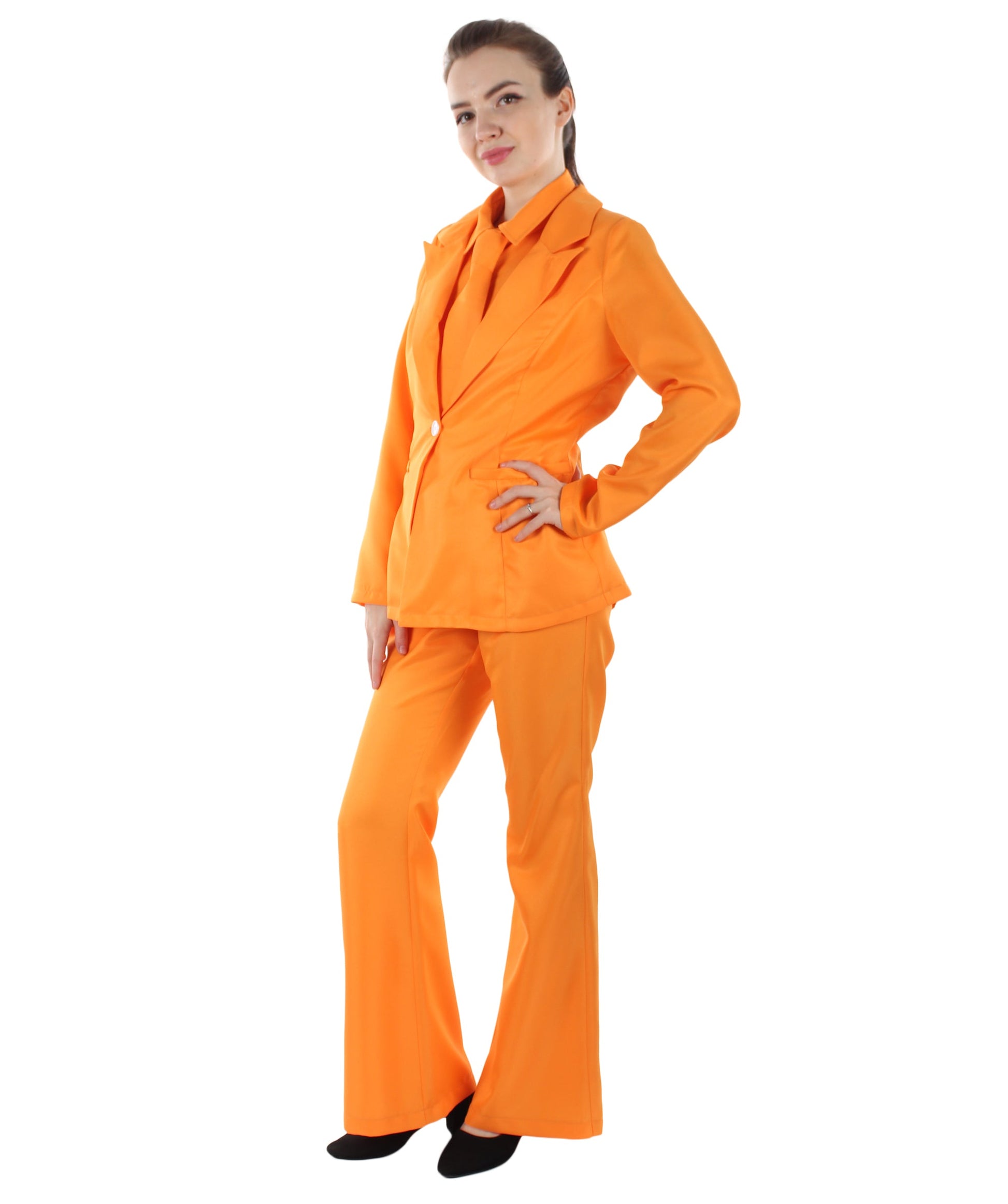 Deluxe Orange Party Suit Costume