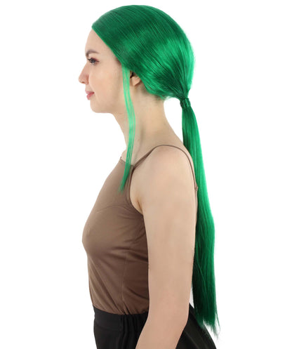 Green Premium Celebrity Wig