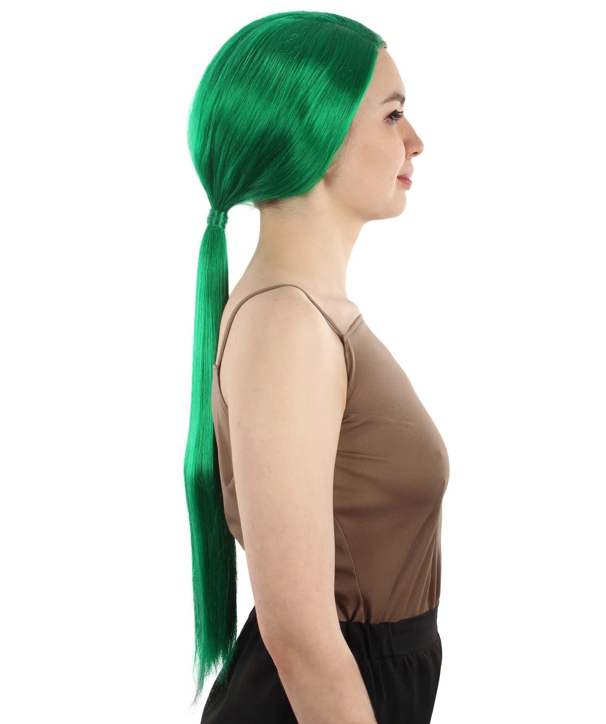 Green Premium Celebrity Wig