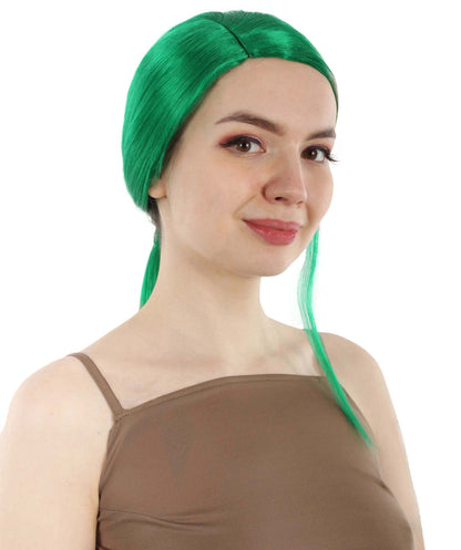 Green Premium Celebrity Wig