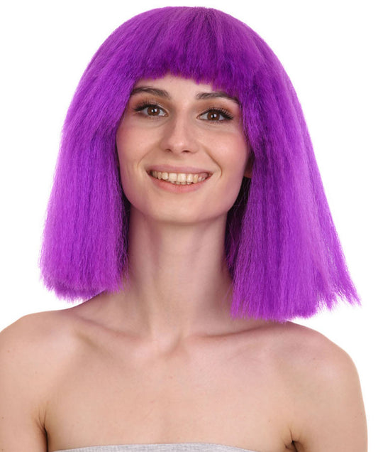 Neon Purple Celebrity Wig