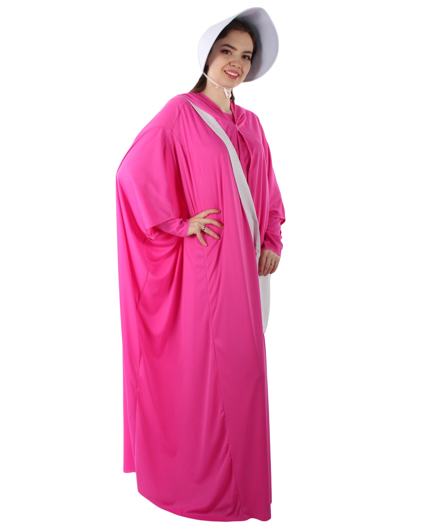 Women's Handmaid Full Set Costume |  Fuchsia Fancy Costume