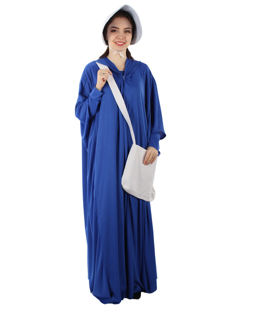 Women's Sky Handmaid Full Set Costume | Blue Fancy Costume