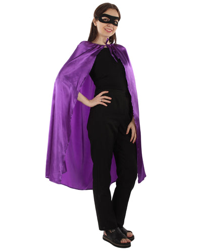 Lilac Superhero Cape with Mask Set Costume