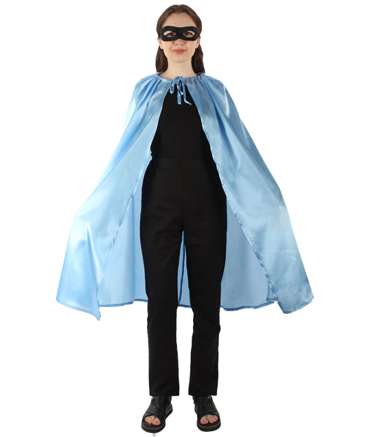 Blue  Superhero Cape with Mask Cartoon Costume
