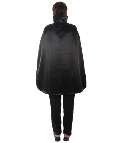 Black Superhero Cape with Mask Set Costume