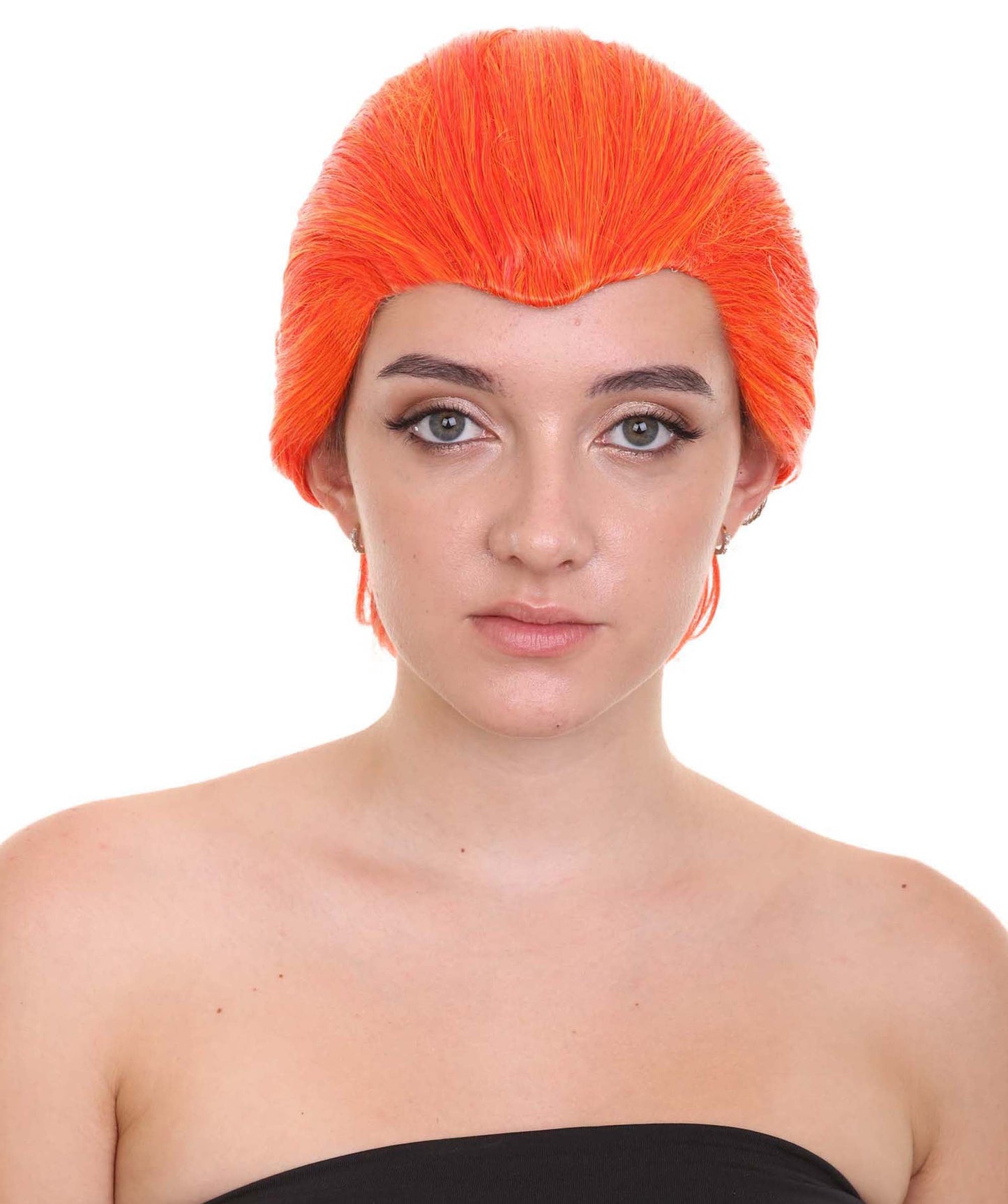 Women's Orange Sexy Supervillain Wig