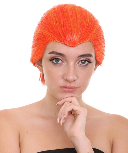 Women's Orange Sexy Supervillain Wig