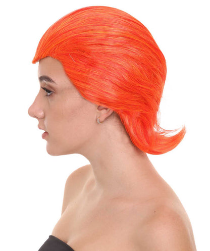 Women's Orange Sexy Supervillain Wig