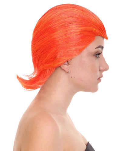 Women's Orange Sexy Supervillain Wig