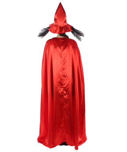 Women Vampire Cape Costume | Red & Black Halloween Costume