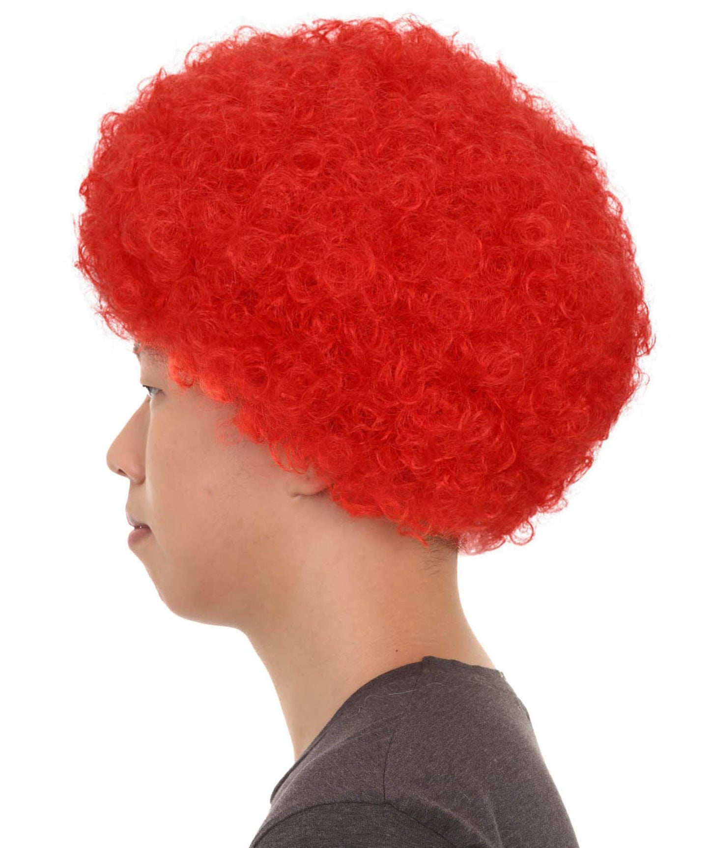 Portugal Sport Afro Fun Wig | Red Green Halloween Wig