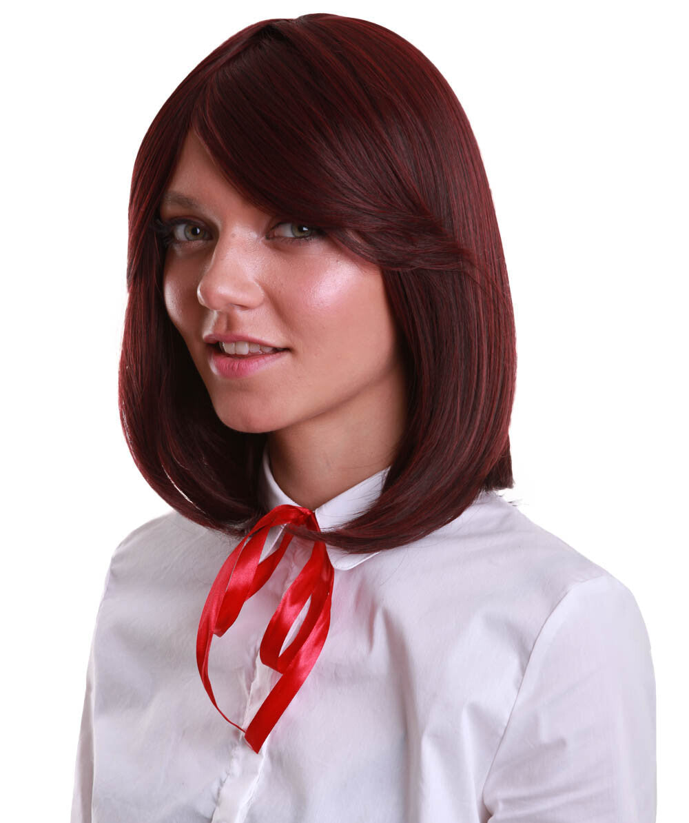 Midnight Red Bob Wig