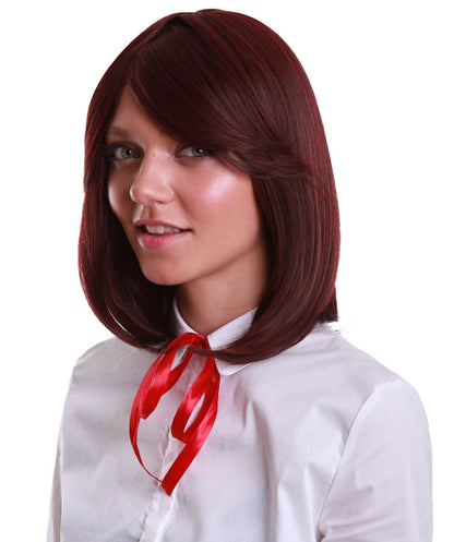 Midnight Red Bob Wig