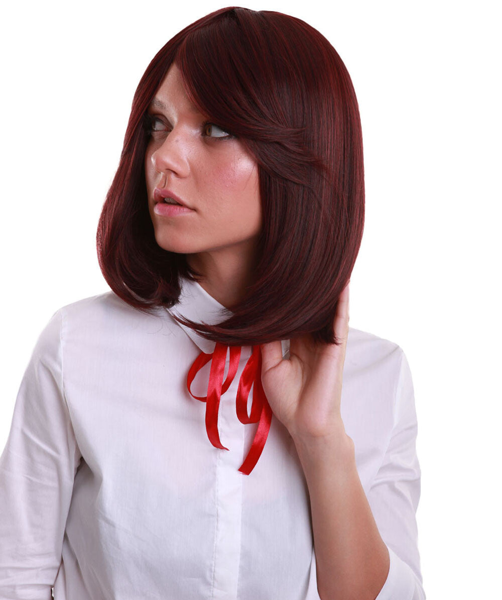 Midnight Red Bob Wig