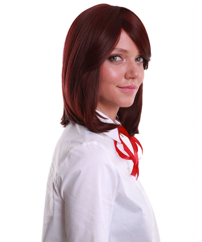 Midnight Red Bob Wig