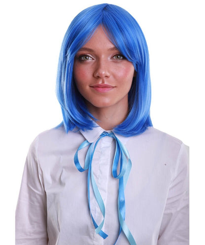 Deep Sky Blue Bob Wig