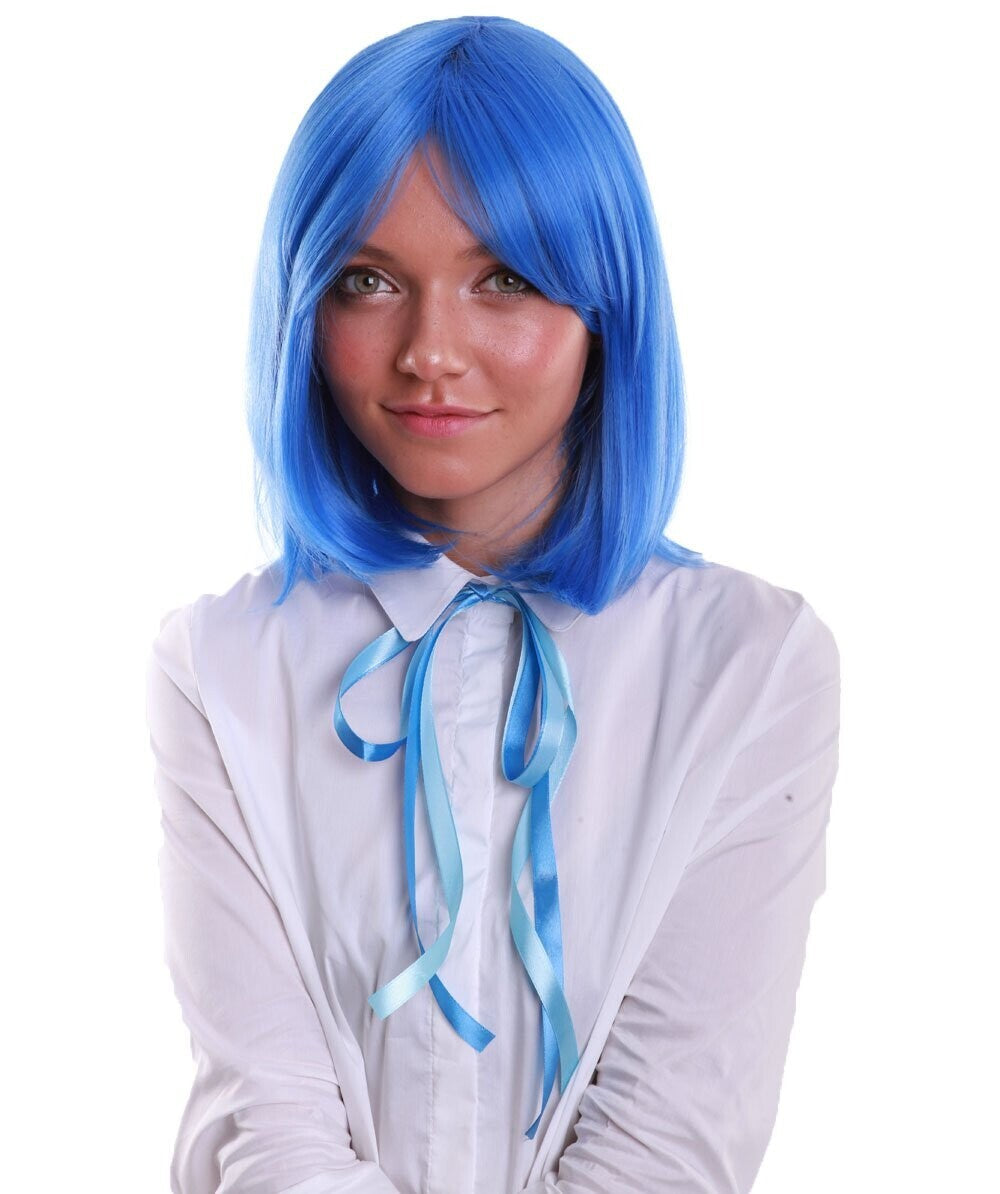 Deep Sky Blue Bob Wig